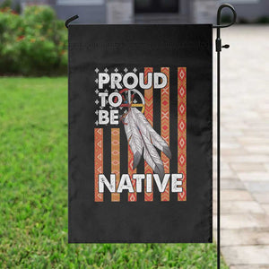 Native American Garden Flag Proud To Be Native American Flag Tribal Prints Medicine Wheel TS11 Print Your Wear