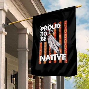 Native American Garden Flag Proud To Be Native American Flag Tribal Prints Medicine Wheel TS11 Print Your Wear