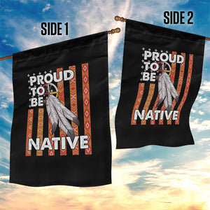 Native American Garden Flag Proud To Be Native American Flag Tribal Prints Medicine Wheel TS11 Print Your Wear
