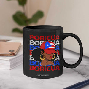 Puerto Rico Boricua Girl Proud Puerto Rican Hispanic Heritage Coffee Mug TS11 Print Your Wear