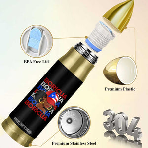 Puerto Rico Boricua Girl Proud Puerto Rican Hispanic Heritage Bullet Tumbler TS11 Print Your Wear