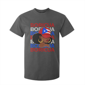Puerto Rico Boricua Girl Proud Puerto Rican Hispanic Heritage T Shirt For Kid TS11 Dark Heather Print Your Wear
