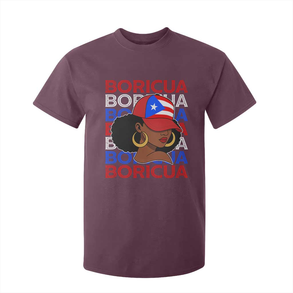 Puerto Rico Boricua Girl Proud Puerto Rican Hispanic Heritage T Shirt For Kid TS11 Maroon Print Your Wear