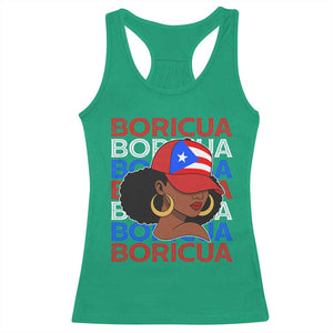 Puerto Rico Boricua Girl Proud Puerto Rican Hispanic Heritage Racerback Tank Top TS11 Irish Green Print Your Wear