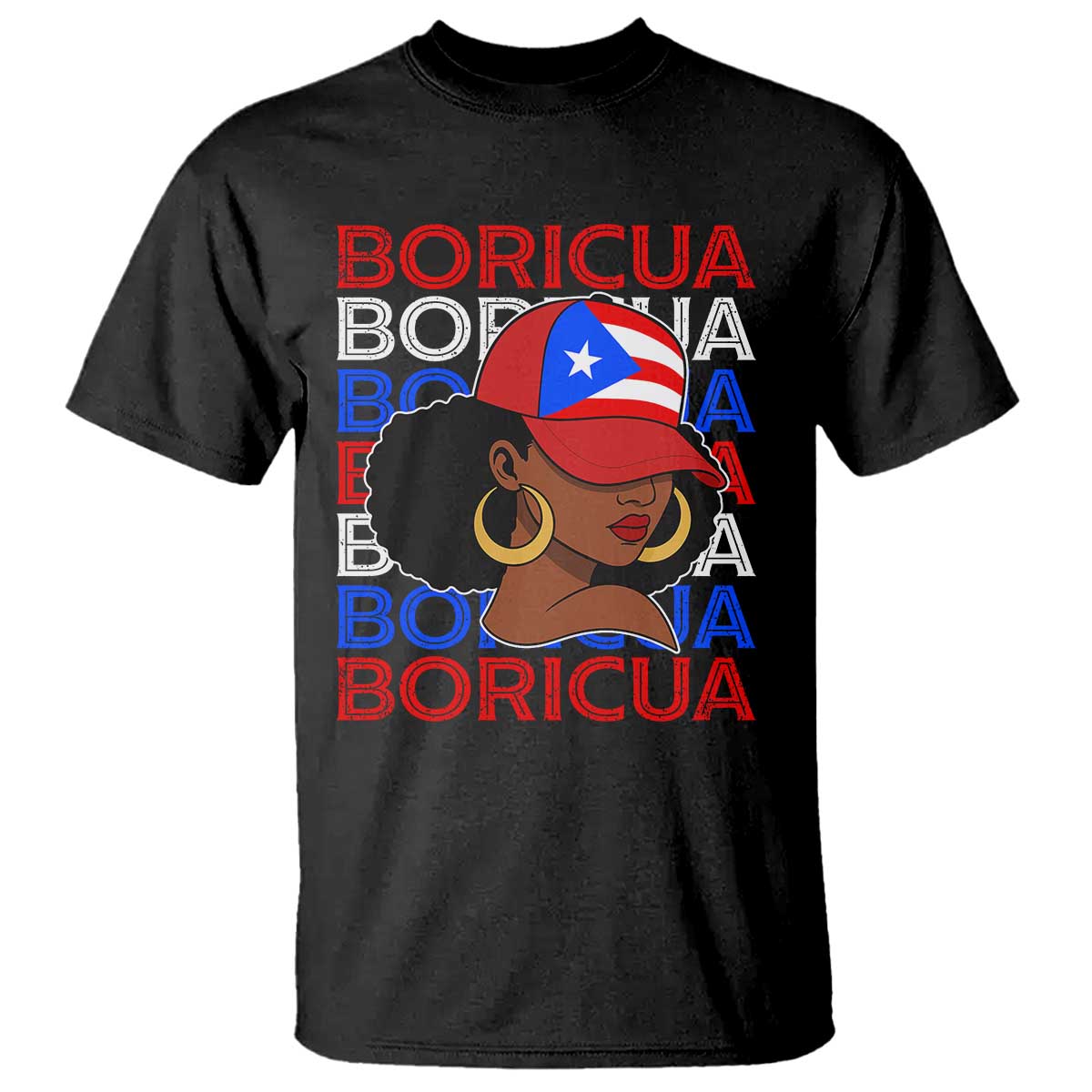Puerto Rico Boricua Girl Proud Puerto Rican Hispanic Heritage T Shirt TS11 Black Print Your Wear