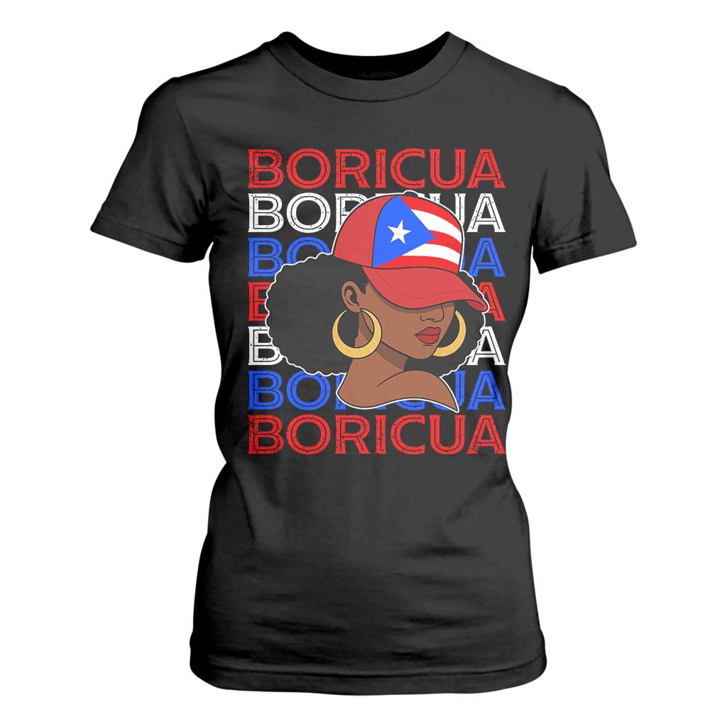 Puerto Rico Boricua Girl Proud Puerto Rican Hispanic Heritage T Shirt For Women TS11 Black Print Your Wear