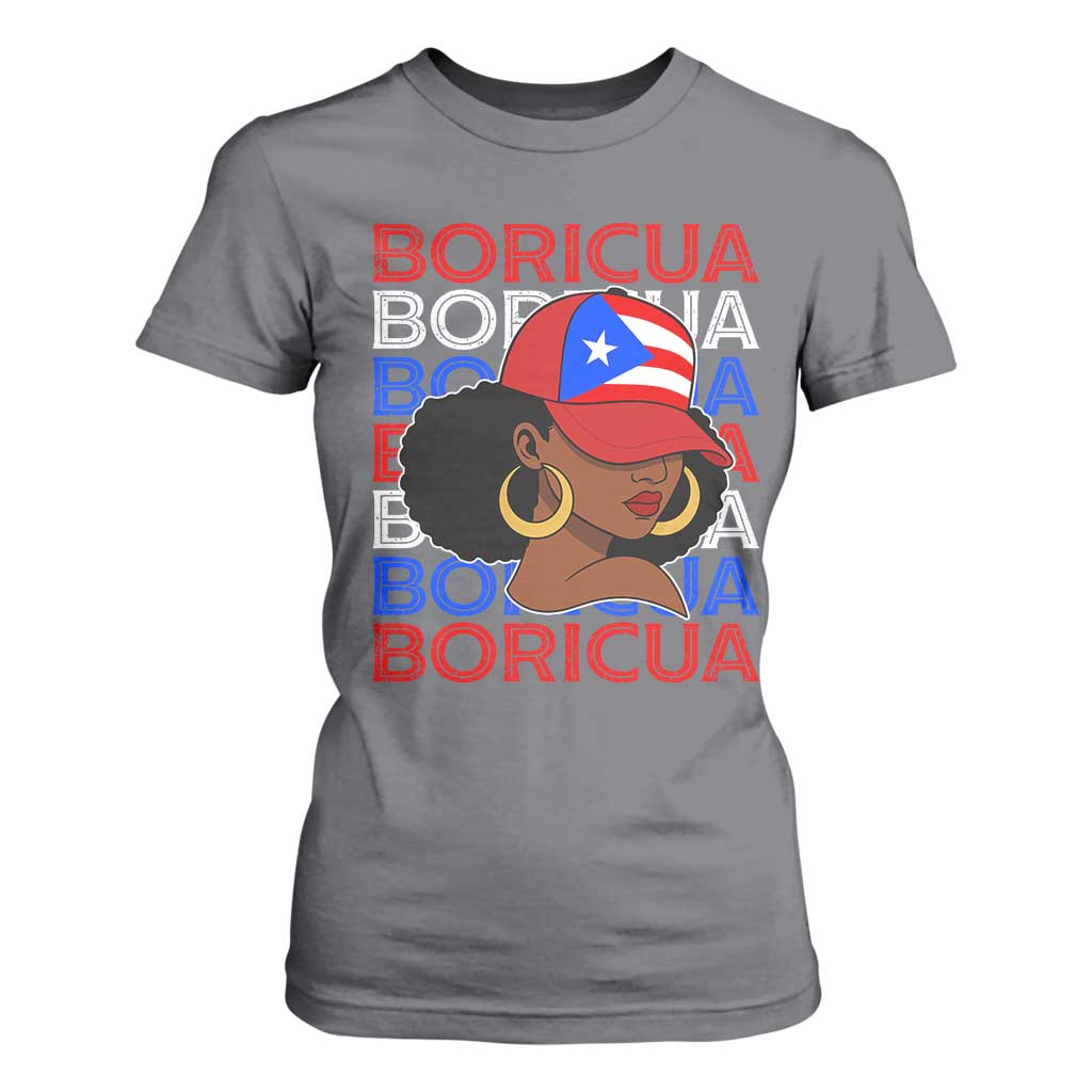 Puerto Rico Boricua Girl Proud Puerto Rican Hispanic Heritage T Shirt For Women TS11 Charcoal Print Your Wear