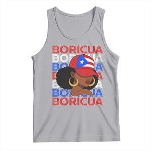 Puerto Rico Boricua Girl Proud Puerto Rican Hispanic Heritage Tank Top TS11 Athletic Heather Print Your Wear