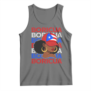 Puerto Rico Boricua Girl Proud Puerto Rican Hispanic Heritage Tank Top TS11 Black Heather Print Your Wear