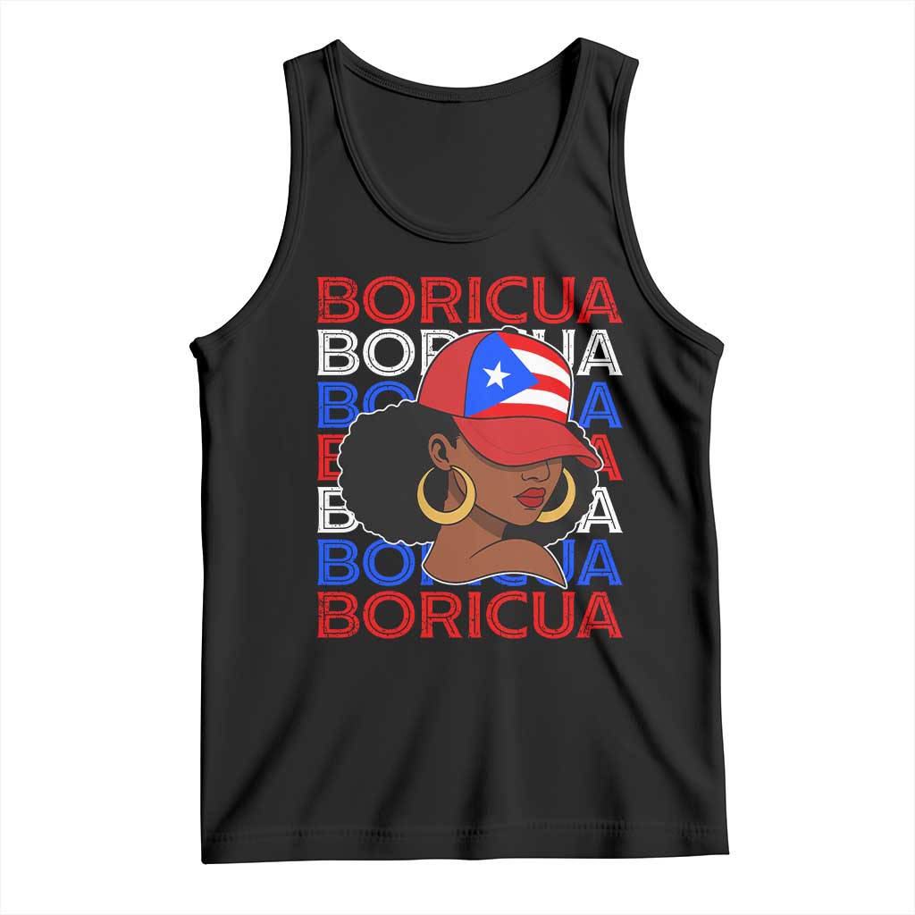 Puerto Rico Boricua Girl Proud Puerto Rican Hispanic Heritage Tank Top TS11 Black Print Your Wear