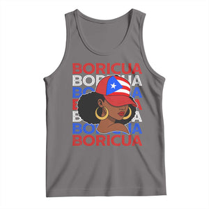 Puerto Rico Boricua Girl Proud Puerto Rican Hispanic Heritage Tank Top TS11 Deep Heather Print Your Wear