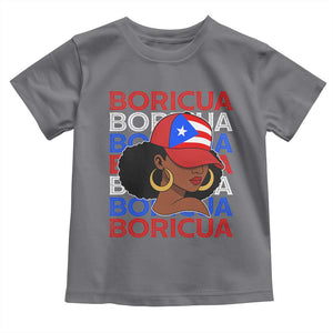 Puerto Rico Boricua Girl Proud Puerto Rican Hispanic Heritage Toddler T Shirt TS11 Charcoal Print Your Wear