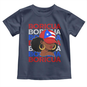 Puerto Rico Boricua Girl Proud Puerto Rican Hispanic Heritage Toddler T Shirt TS11 Navy Print Your Wear