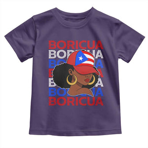 Puerto Rico Boricua Girl Proud Puerto Rican Hispanic Heritage Toddler T Shirt TS11 Purple Print Your Wear