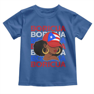 Puerto Rico Boricua Girl Proud Puerto Rican Hispanic Heritage Toddler T Shirt TS11 Royal Blue Print Your Wear