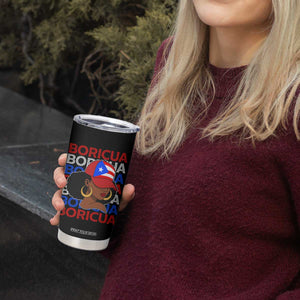 Puerto Rico Boricua Girl Proud Puerto Rican Hispanic Heritage Tumbler Cup TS11 Print Your Wear