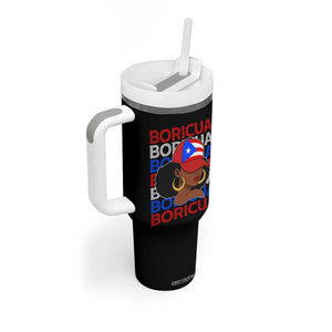 Puerto Rico Boricua Girl Proud Puerto Rican Hispanic Heritage Tumbler With Handle TS11 Print Your Wear