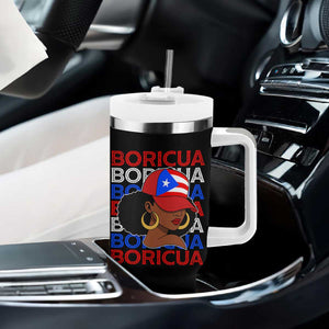 Puerto Rico Boricua Girl Proud Puerto Rican Hispanic Heritage Tumbler With Handle TS11 Print Your Wear