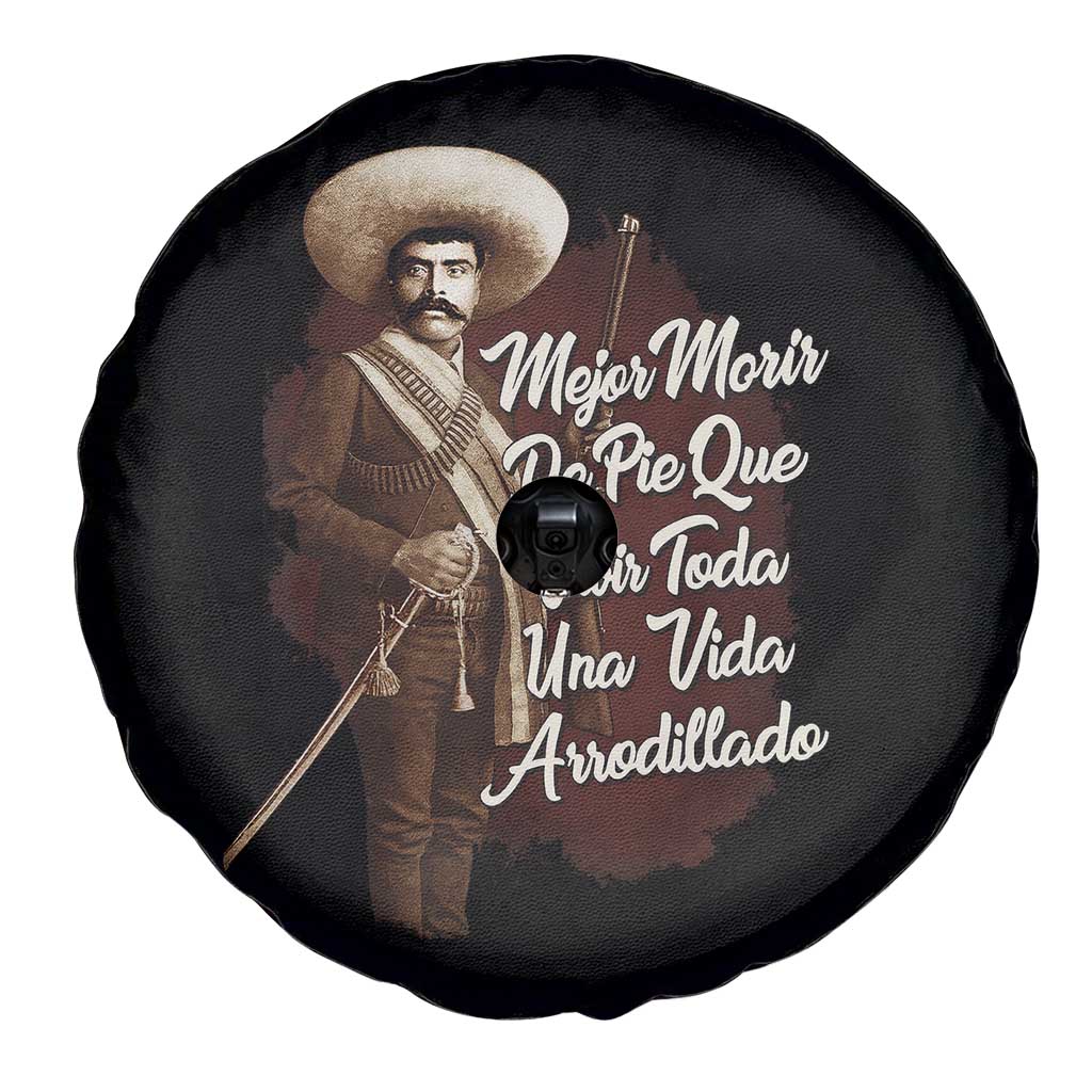 Emiliano Zapata Spare Tire Cover Mejor Morir De Pie Que Vivir Toda Una Vida Arrodillado TS11 Print Your Wear
