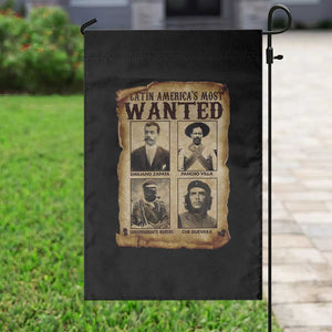 Latin America's Most Wanted Revolution Latino Hispanic Heritage Garden Flag Wanted Sign TS11 Print Your Wear