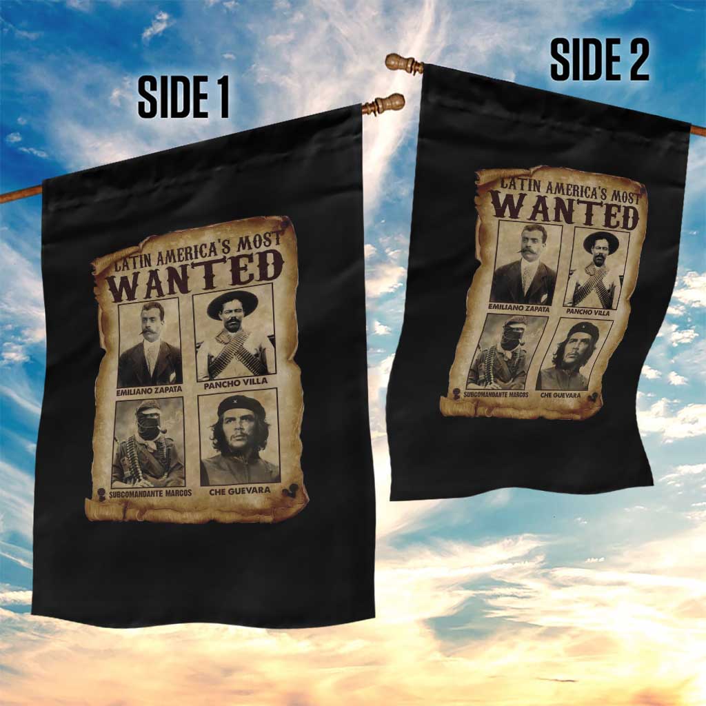 Latin America's Most Wanted Revolution Latino Hispanic Heritage Garden Flag Wanted Sign TS11 Print Your Wear
