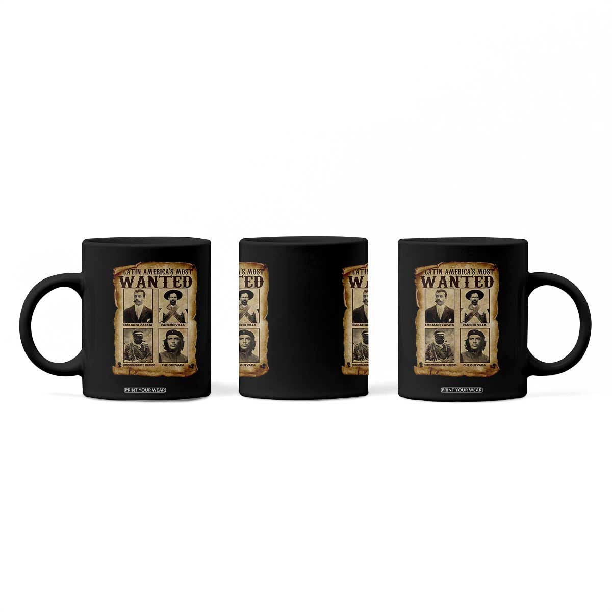 Latin America's Most Wanted Revolution Latino Hispanic Heritage Coffee Mug Wanted Sign TS11 Print Your Wear