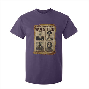 Latin America's Most Wanted Revolution Latino Hispanic Heritage T Shirt For Kid Wanted Sign TS11 Purple Print Your Wear