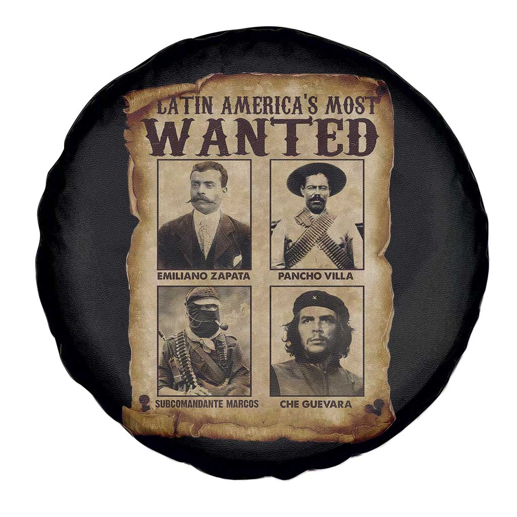 Latin America's Most Wanted Revolution Latino Hispanic Heritage Spare Tire Cover Wanted Sign TS11 Print Your Wear