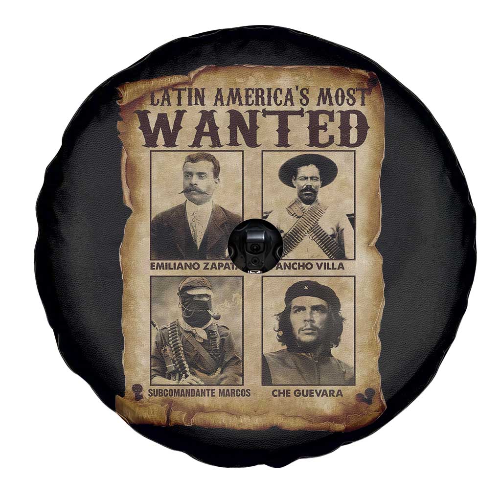 Latin America's Most Wanted Revolution Latino Hispanic Heritage Spare Tire Cover Wanted Sign TS11 Print Your Wear
