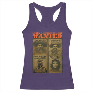 Latin America's Most Wanted Racerback Tank Top Mexican Revolution Latino Hispanic Heritage TS11 Purple Print Your Wear