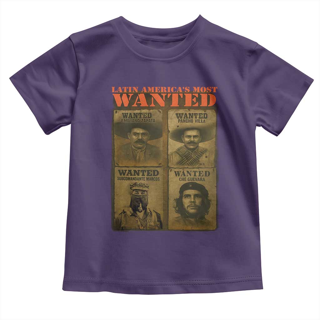 Latin America's Most Wanted Toddler T Shirt Mexican Revolution Latino Hispanic Heritage TS11 Purple Print Your Wear