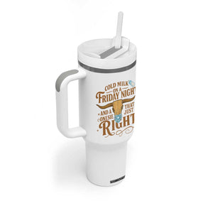 Funny Cold Milk On A Friday Night And A Onesie That Fits Just Right Tumbler With Handle Longhorn Cow Skull TS11 Print Your Wear