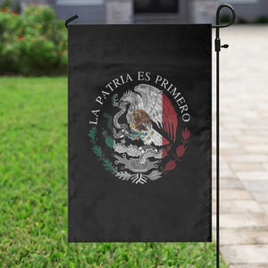 Mexican Pride Garden Flag La Patria Es Primero Coat Of Arms TS11 Print Your Wear