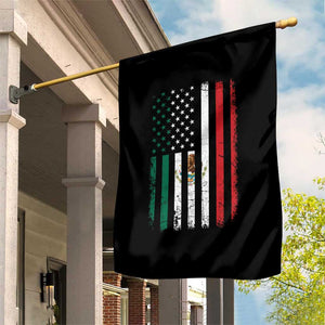 Mexican American Flag Mexican Roots Mexico America Garden Flag TS11 Print Your Wear