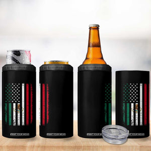 Mexican American Flag Mexican Roots Mexico America 4 in 1 Can Cooler Tumbler TS11 Print Your Wear
