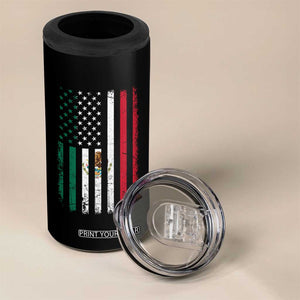Mexican American Flag Mexican Roots Mexico America 4 in 1 Can Cooler Tumbler TS11 Print Your Wear