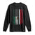 Mexican American Flag Mexican Roots Mexico America Long Sleeve Shirt TS11 Black Print Your Wear