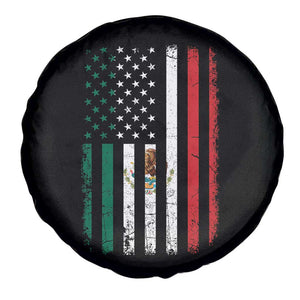 Mexican American Flag Mexican Roots Mexico America Spare Tire Cover TS11 Print Your Wear