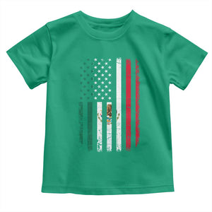 Mexican American Flag Mexican Roots Mexico America Toddler T Shirt TS11 Irish Green Print Your Wear