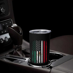 Mexican American Flag Mexican Roots Mexico America Tumbler Cup TS11 Print Your Wear