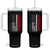 Mexican American Flag Mexican Roots Mexico America Tumbler With Handle TS11 One Size: 40 oz Black Print Your Wear