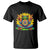 Tie Dye Frog Peace Sign Hippie Sunflower T Shirt TS11 Black Print Your Wear