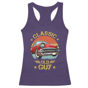 Funny Classic Old Guy Racerback Tank Top Humor Saying Classic Car Lover TS11 Purple Print Your Wear