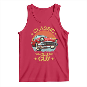 Funny Classic Old Guy Tank Top Humor Saying Classic Car Lover TS11 Red Print Your Wear