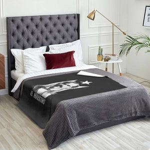 Pedro Albizu Campos Throw Blanket El Maestro Black Puerto Rico Flag TS11 Print Your Wear