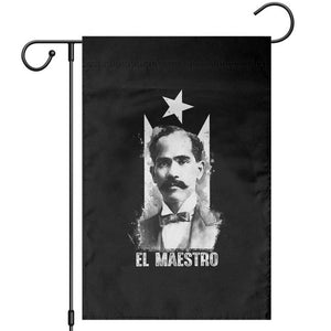 Pedro Albizu Campos Garden Flag El Maestro Black Puerto Rico Flag TS11 Black Print Your Wear