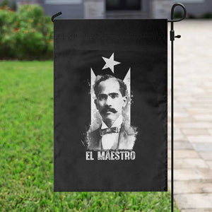Pedro Albizu Campos Garden Flag El Maestro Black Puerto Rico Flag TS11 Print Your Wear