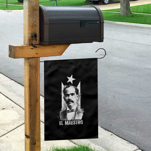 Pedro Albizu Campos Garden Flag El Maestro Black Puerto Rico Flag TS11 Print Your Wear