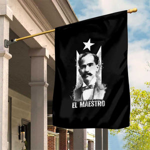 Pedro Albizu Campos Garden Flag El Maestro Black Puerto Rico Flag TS11 Print Your Wear