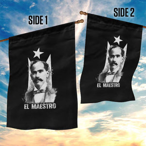 Pedro Albizu Campos Garden Flag El Maestro Black Puerto Rico Flag TS11 Print Your Wear